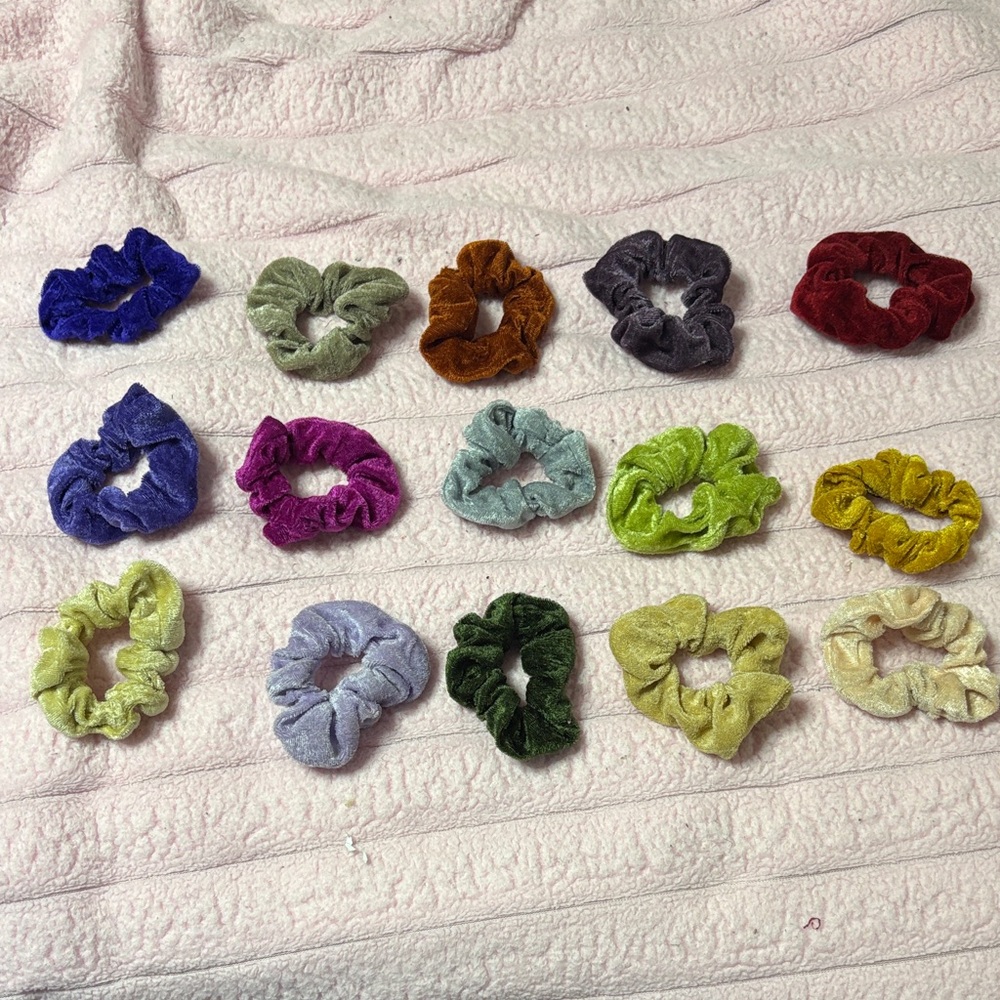 Vibrant Velvet Scrunchies Collection